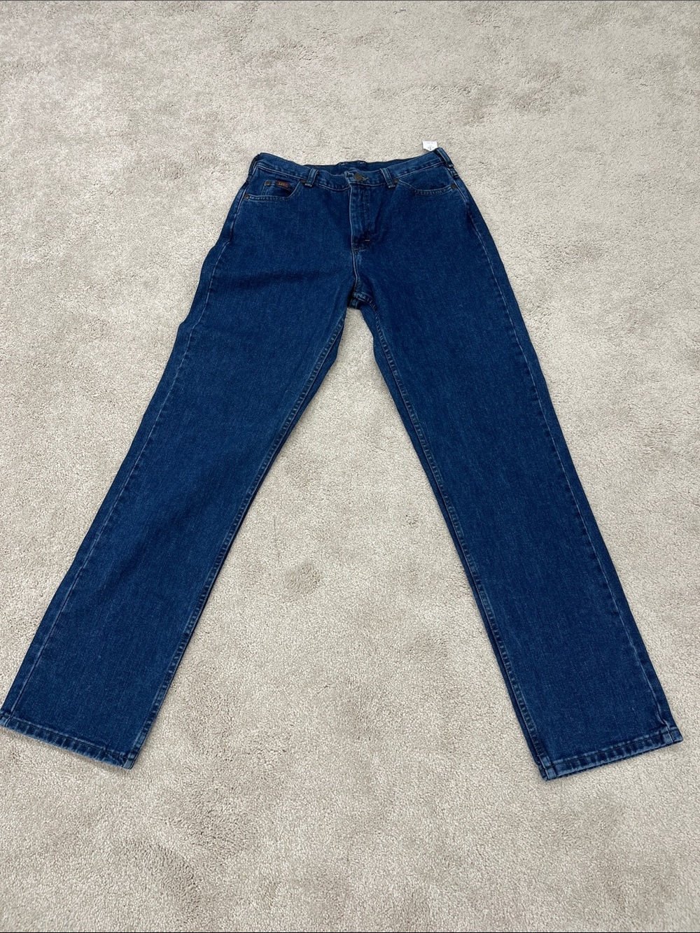 Lee Women’s Tall Straight Jeans in Deep Blue Denim Size 10